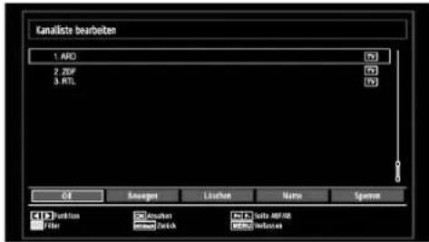 TechLine TL-26LE970B - Kanalliste bedienen - 1