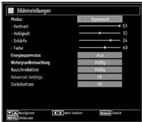 TechLine TL-26LE970B - Bildeinstellungen konfi gurieren - 1