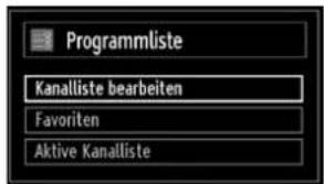TechLine TL-26LE970B - Sender verwalten: Kanalliste - 1
