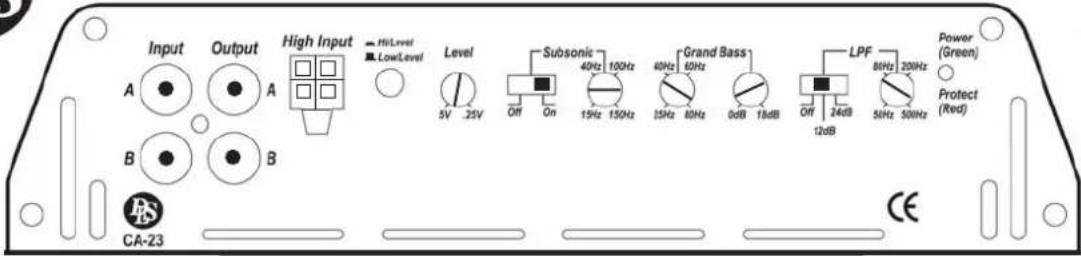 DLS CA23 - Power Light / Protect light - 2