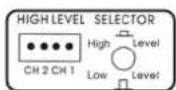 DLS Reference RA20 - For High Level input: - 1