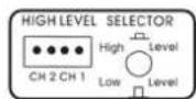DLS RA40 - Automatic turn on when using high level input. - 1
