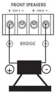 DLS RA40 - Two fullrange speakers connected in bridge mode to RA40 - 1