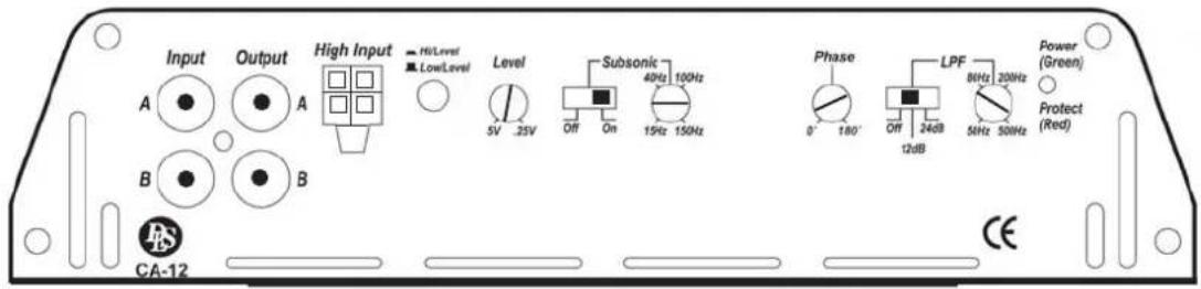DLS CA12 - Input and controls - 1