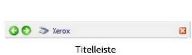 Xerox Titelleiste