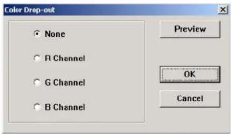 XEROX DocuMate 520 - Absetzung einer Farbe aus einem schwarz/weiss oder graustufen Bild: - 2