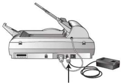 XEROX DocuMate 520 - Verbindung des Scanners und Strom Quelle: - 2