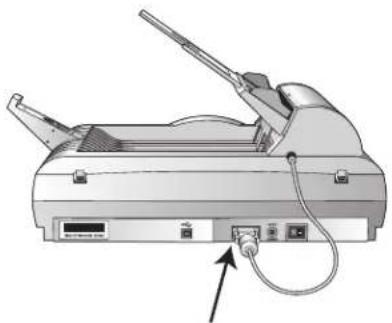 XEROX DocuMate 520 - Verbindung des Scanners und Strom Quelle: - 1