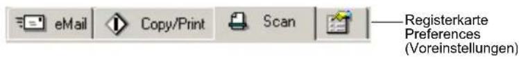 eMail Copy/Print Scan —Registerkarte Preferences (Voreinstellungen)