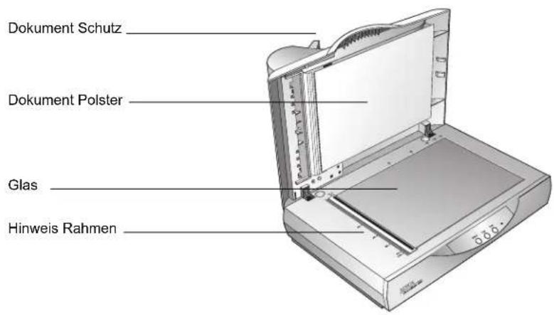 Dokument Schutz Dokument Polster Glas Hinweis Rahmen