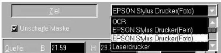 Ziel Unschäge Maske Quelle: B 21.59 H 29.7 EPSON Stylus Drucker(Foto) OCR EPSON Stylus Drucker(Fein) EPSON Stylus Drucker(Foto) Laserdrucker