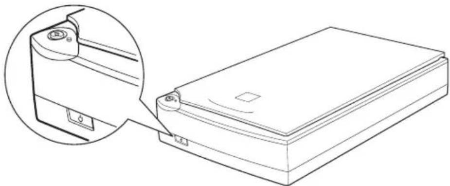 EPSON Perfection 1200 Photo - Scanner an die Stromversorgung anschließen - 1
