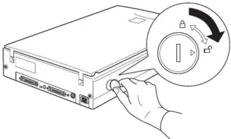 EPSON Perfection 1200 - Transportsicherung lösen - 1