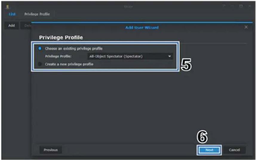 SYNOLOGY NVR216 9CH - Benutzer des Betrachtertyps erstellen - 2