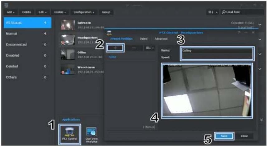 SYNOLOGY NVR216 9CH - Geplante Überwachung mit PTZ-Steuerung und Aktionsregel einrichten - 1