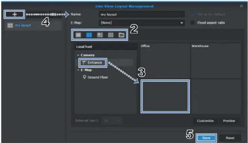 SYNOLOGY NVR216 4CH - Überwachung durch Konfigurieren des Live-Ansicht-Layouts starten - 1