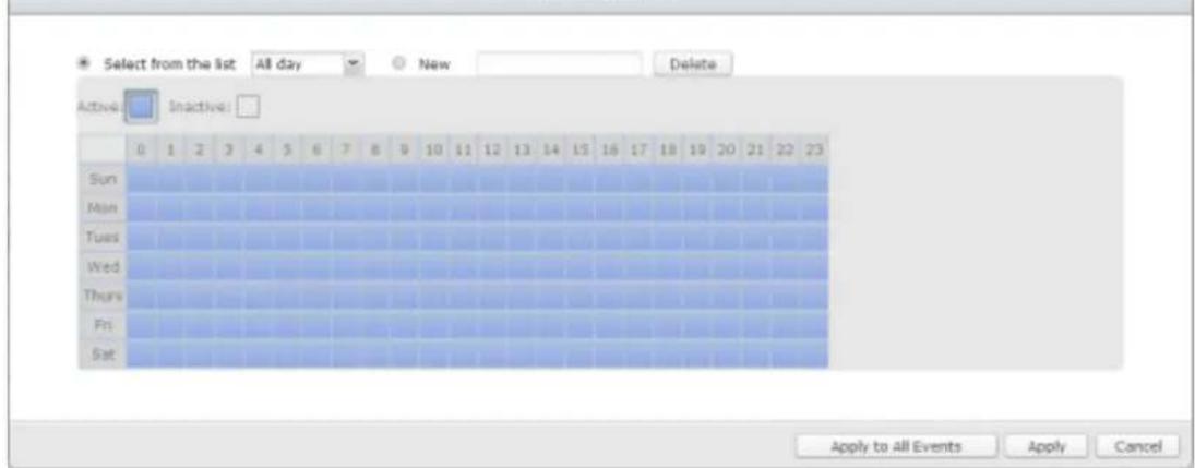 QNAP VS-2204 PRO+ - Ereigniszeitplan-Einstellungen: - 1