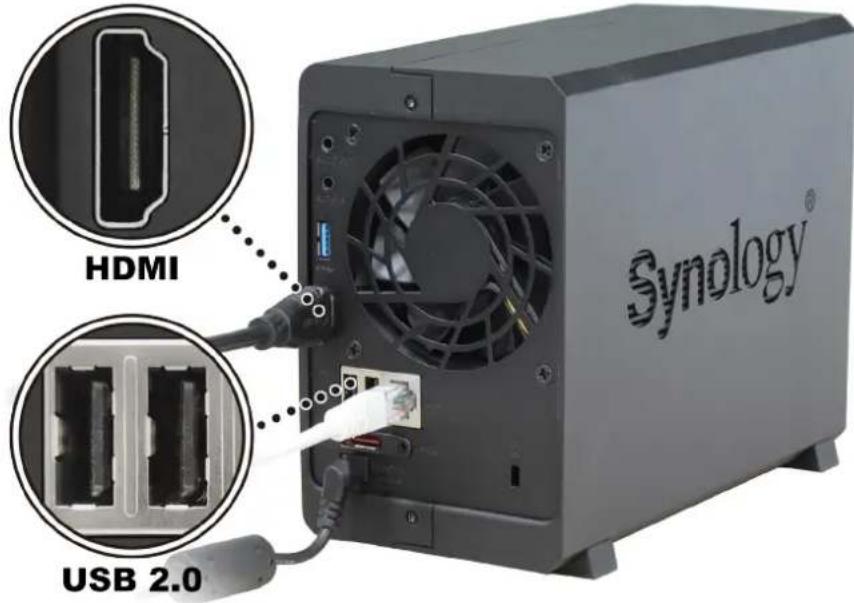 SEAGATE NVR216 (9CH) + 2X ST4000VN000 - Monitor am NVR anschließen - 1
