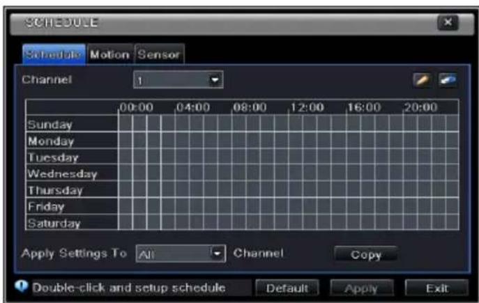 Provision-ISR NVR2-4100P - Schedule - 1
