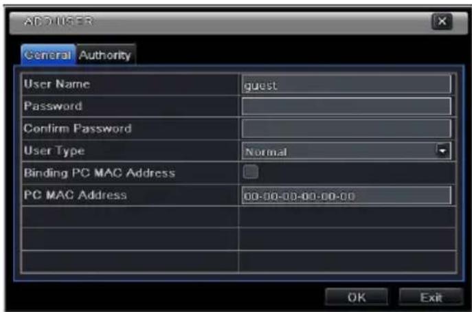 Provision-ISR NVR2-4100P - User Management Configuration - 2
