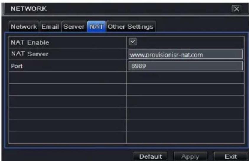 Provision-ISR NVR2-4100P - NAT - 1