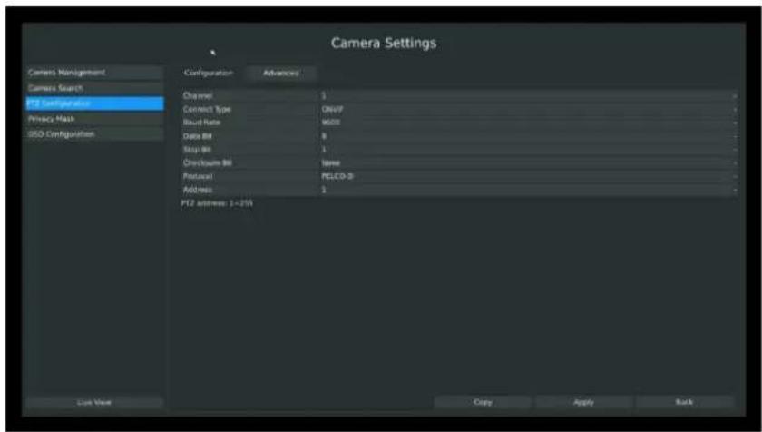 Milesight MS-N5032-UH - PTZ control Parameters Configuration - 1