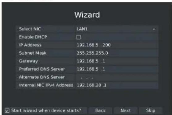 Milesight MS-N5032-UH - Step3. Network setting - 1