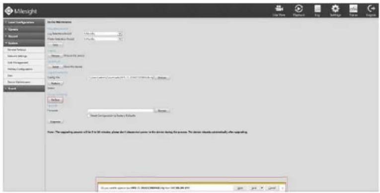 Milesight MS-N5032-UH - Export Config File - 1
