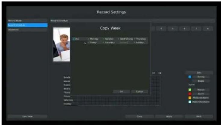 Milesight MS-N7032UH - Step3. Set record schedule - 2