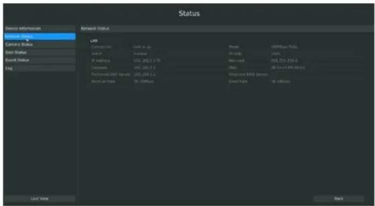 Milesight MS-N7032UH - Network Status - 1