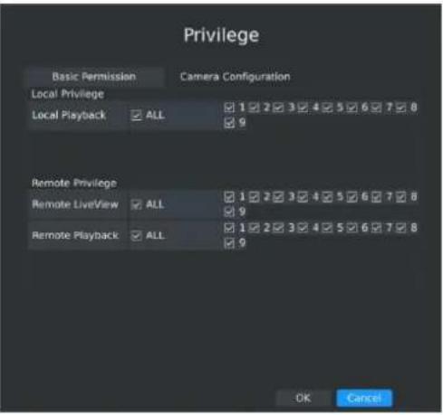 Milesight MS-N7032UH - Step2. Set user privileges - 2