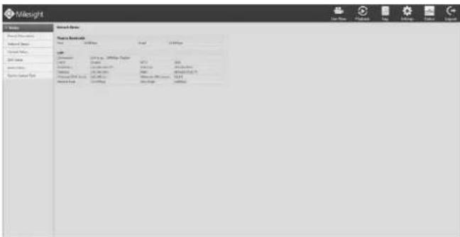 Milesight MS-N7032UH - Network Status - 1
