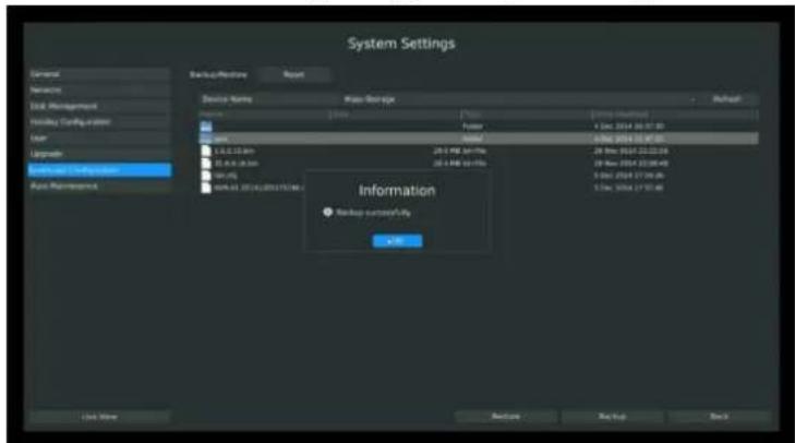 Milesight MS-N7032UH - Backup/Restore - 2