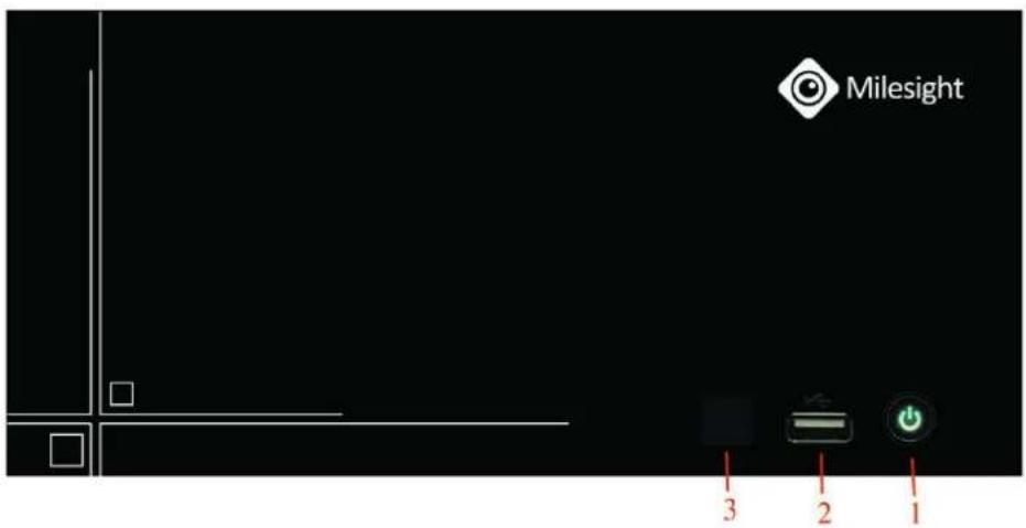 Milesight MS-N7032UH - Panel Buttons and Lights Instructions - 2