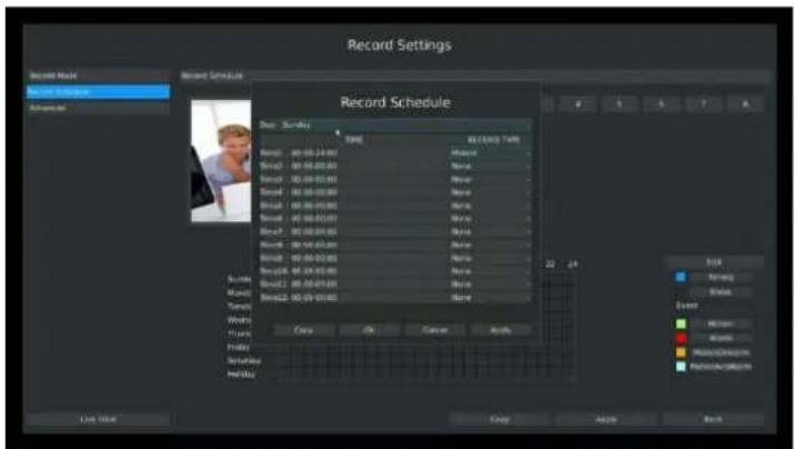 Milesight MS-N7032UPH - Step3. Set record schedule - 1
