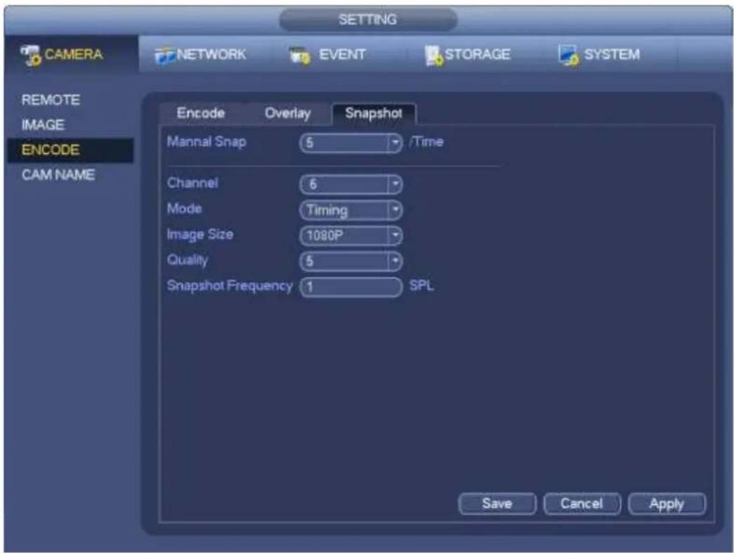 Dahua Technology Lite NVR4208-8P - Schedule Snapshot - 2