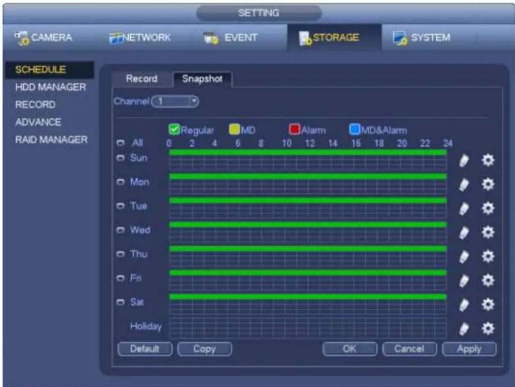Dahua Technology Lite NVR4208-8P - Schedule Snapshot - 3
