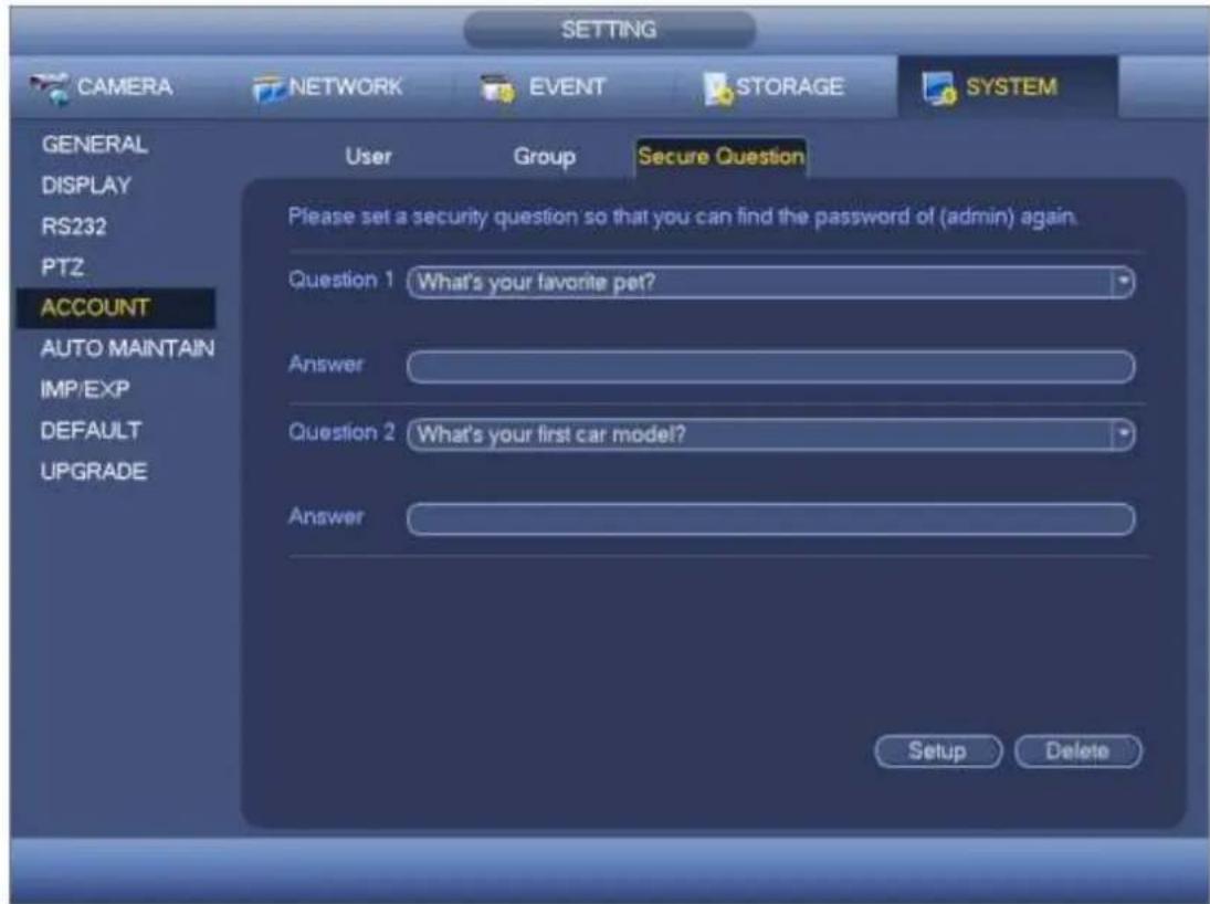Dahua Technology Lite NVR4208-8P - Security Question - 1