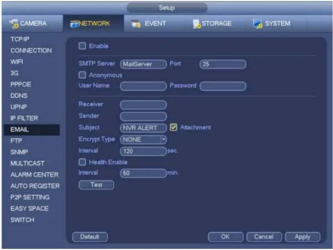 Dahua Technology Lite NVR4208-8P - Email - 1