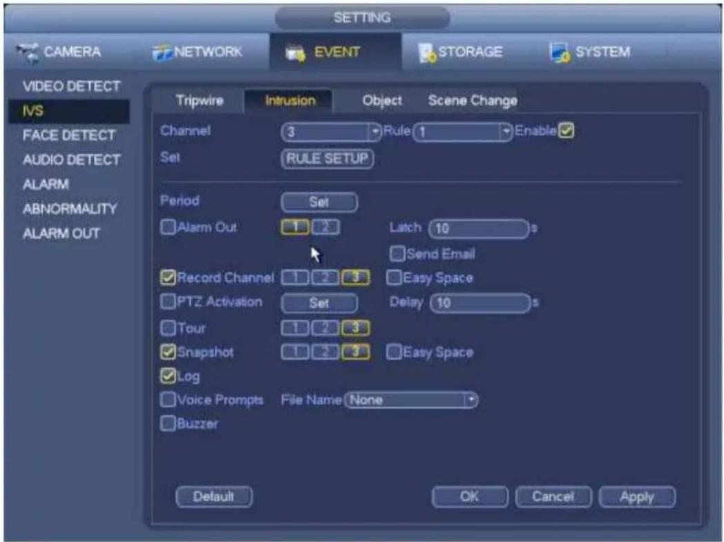 Dahua Technology Lite NVR4208-8P - Intrusion (Cross warning zone) (Optional) - 1