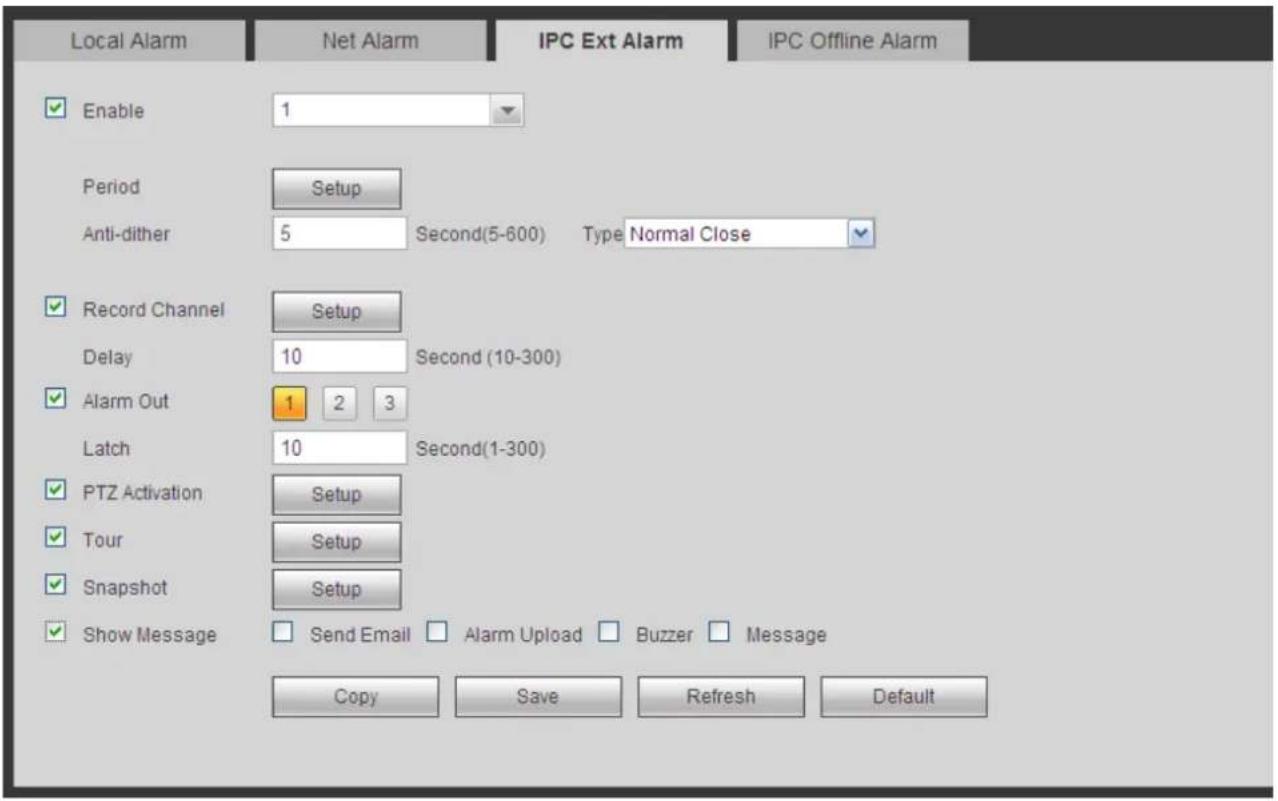 Dahua Technology Lite NVR4208-8P - IPC external alarm - 1