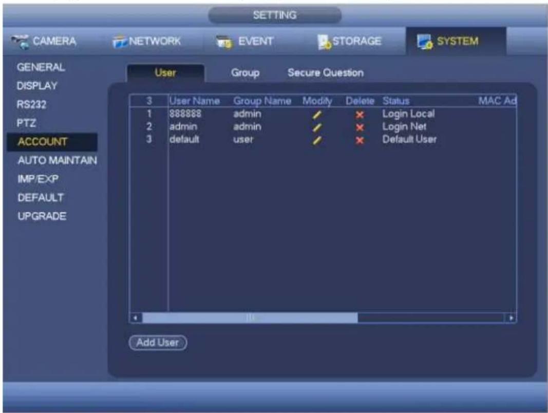 Dahua Technology Lite NVR4208-8P - Account - 1