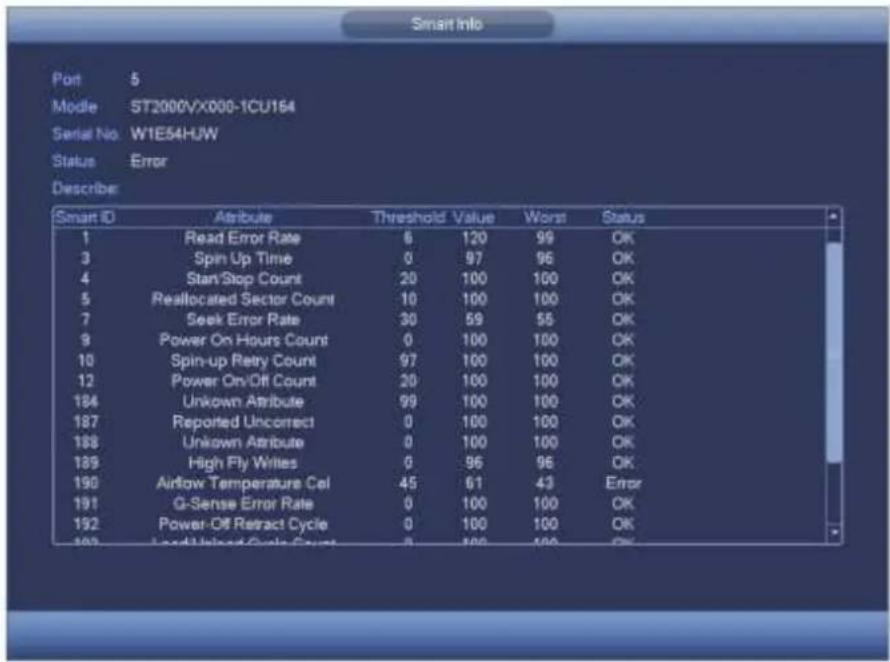 Dahua Technology Lite NVR4208-8P - HDD Information - 2