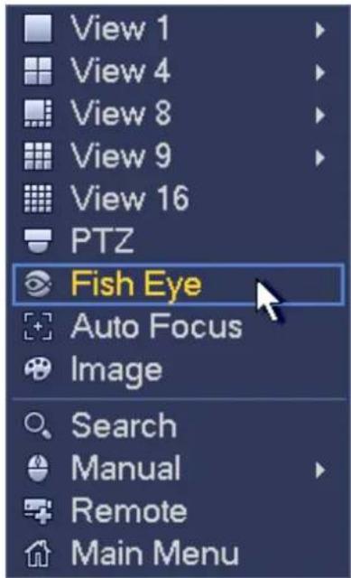 Dahua Technology Lite NVR4208-8P - Fish eye de-warp during preview interface - 1