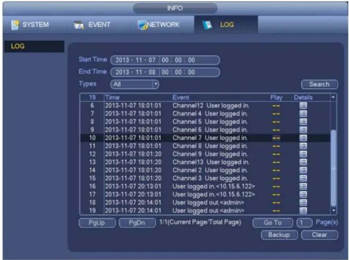 Dahua Technology Lite NVR4208-8P - Backup Log - 1