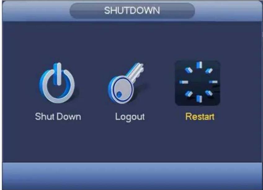 Dahua Technology Lite NVR4208-8P - Logout /Shutdown/Restart - 1
