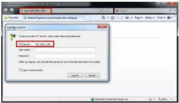 Internet Explorer You: 1030.386.2.245 To log up to the FTP server, type a user name and password. FTP server: 103.386.2.245 User name: Password: After you log up, you can add this server to your Favorites and return to it easily. Log on anonymously Log On Cancel Internet | Protected Music On 100%