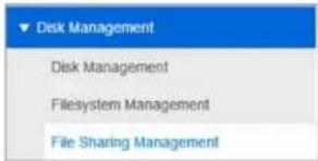Disk Management Disk Management Filesystem Management File Sharing Management