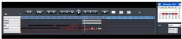 Screenshot of a video editing software interface showing timeline, layers, and playback controls