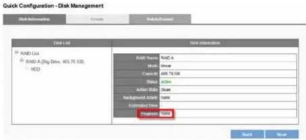 Quick Configuration - Disk Management Disk Information Create Default/Forward Disk List RAND List RAND A (Big Disk, 405.7E OS) HDD Disk information RAND Format: RAND A Multi: Linear Capture: 68K / 76 GB Delete: Active Action Style: Clean Background Active: NAM Estimated Data: Programme: NAM Back View